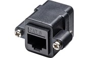 Nätverkskabel - Pro RJ45 mounting adapter with mounting flange black - Svart - 4040849813658