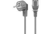 Strömkabel (extern) - Pro Cold-device connection cord angled 2 m grey - 4040849500763