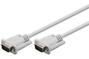 Displaykabel - Pro VGA (15pin) - Displaykabel - 2m - Vit - 4040849683107