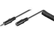 Ljudkabel - Pro Headphone extension cable 3.5 mm coiled cable - 4040849500176