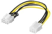 Strömkabel (intern) - Pro Power cable/adapter for PC graphics card PCI-E/PCI Express 6-pin to 8-pin - 4040849936357