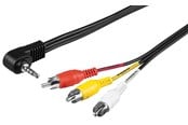 Ljudkabel - Pro Adapter cable composite audio/video to 3.5 mm - 4040849502095