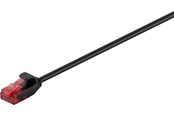 Nätverkskabel - Pro CAT 6 slim patch cable U/UTP black - 4040849937507