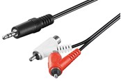 Ljudkabel - Pro Audio cable adapter 3.5 mm male to stereo RCA male/female - 4040849502132