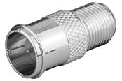 Ljudkabel - Pro F-adapter: F male (Quick) > F female - 4040849113703