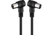 Antennkabel - Pro Angled antenna cable (<70 dB) 2x shielded 1.5m - 4040849115257