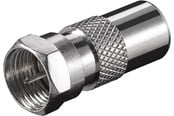 Ljudkabel - Pro F-adapter: F male > Coaxial male - 4040849116254