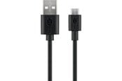 USB-kabel - Pro USB-A <-> USB Micro-B - 0.5m - Svart - 4040849386596