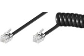 Kabeltelefoni - Pro Phone handset spiral cable CCA (copper-clad aluminium) - 4040849502705