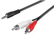 Ljudkabel - Pro Audio cable AUX adapter 3.5 mm male to stereo RCA male - 4040849504402