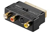 Displaykabel - Pro SCART to composite audio/video and S-Video adapter IN/OUT - 4040849504990