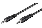 Ljudkabel - Pro AUX audio connector cable 3.5 mm stereo flat cable - 4040849509315
