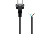 Strömkabel (extern) - Pro Safety plug cord for assembly 1.5 m black - 4040849513275
