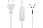 Strömkabel (intern) - Pro Euro cord for assembly with switch 1.5 m white - 4040849513497