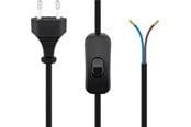 Strömkabel (intern) - Pro Euro cord for assembly with switch 1.5 m black - 4040849513503