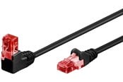 Nätverkskabel - Pro LAN CAT 6 U/UTP - 90° - Svart - 3m - 4040849515170