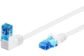 Nätverkskabel - Pro LAN CAT 6A U/UTP 90° - Vit - 5m - 4040849515392