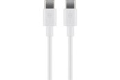 USB-kabel - Pro USB-C <-> USB-C - 1m - Vit - 4040849663178