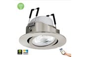 Smarta Hem - EGLO SALICETO-Z recessed spot RGB+TW 5W Ø88 mm brushed steel - 99672