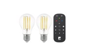 Glödlampor - EGLO LED-glödlampa Connect-Z LED-Z Sæt 2xljuskälla + fjärrkontroll SMARTLIGHT Klar E27 - 12255