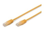 Nätverkskabel - DIGITUS CAT 5e patch cable U/UTP yellow - Gul - 0.5m - DK-1511-005/Y