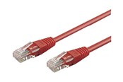 Nätverkskabel - Pro CAT 5e U-UTP Patch Cord - 0.5m - Röd - 0.5m - 68339