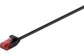 Nätverkskabel - Pro LAN CAT 6 slim U/UTP - Svart - 7.5m - 4040849937293