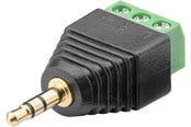 Ljudkabel - Pro Terminal Block 3-pin > 3.5 mm male (3-pin stereo) - 4040849767456