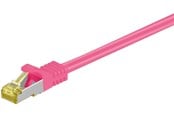 Nätverkskabel - Pro LAN CAT 6A S/FTP - Rosa - 1.5m - 4040849915963