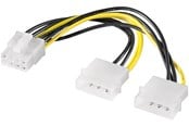 Strömkabel (intern) - Pro Power cable/adapter for PC graphics cards PCI-E to PCI Express 8-pin - 4040849932410