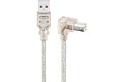 USB-kabel - Pro USB 2.0 Hi-Speed cable 90° transparent - 4040849935756