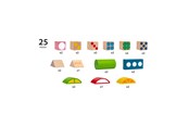 Rollek - Brio 25 Patterned Wooden Blocks - 30112