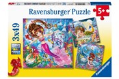 Pusselspel - Ravensburger Charming Mermaids 3x49p - 10108063