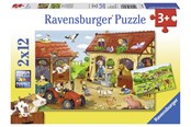 Pusselspel - Ravensburger Working On The Farm 2x12p - 10107560