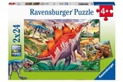 Pusselspel - Ravensburger Jurassic Wildlife 2x24p - 10105179