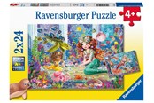 Pusselspel - Ravensburger Mermaid Tea Party 2x24p - 51472
