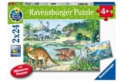 Pusselspel - Ravensburger Dinosaurs Of Land And Sea 2x24p - 10105128