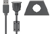 USB-kabel - Pro USB-A <-> USB-A - 0.6m - Svart - 4040849954443