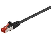 Nätverkskabel - Pro LAN CAT 6 S/FTP - Svart - 1m - 4040849954788
