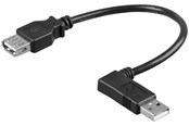 USB-kabel - Pro USB 2.0 Hi-Speed extension cable 90° - 4040849957055