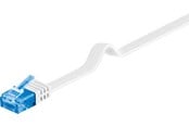 Nätverkskabel - Pro LAN CAT 6A U/UTP flat - Vit - 7m - 4040849963582
