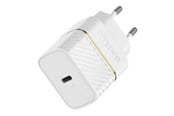 Mobile - Adapters & Chargers - OtterBox EU Wall Charger 20W - 1X USB-C 20W USB-PD + USB C-Lightning Cable 1m White - 78-80480