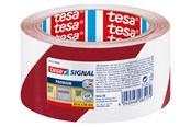 Tejp & lim - tesa Signal Premium Warning marking tape 66m x 50mm Red-White - 58131-00000-01