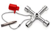 Verktyg för VVS-arbete - KNIPEX Apparatskåpsnycklar, för vanliga skåp- och avstängningssystem - 00 11 03