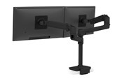 Monitorfäste - Ergotron LX Dual Stacking Arm (matte black) with Low-Profile Top-Mount Clamp - 45-610-224