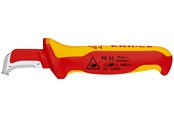 Verktyg för elarbeten - KNIPEX Avmantlingskniv, med glidsko - 98 55 SB