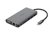 Dockning - Deltaco USB-C dockningsstation HDMI/VGA/2xUSB-A PD - USBC-HDMI18