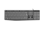 Tangentbord - Natec Nautilus - keyboard - US - black - Tangentbord - Engelska (US) - Grå - NKL-1507