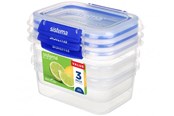 Kökstillbehör - Sistema Rectangle Klip It Plus 3 Pack 1L - 881613