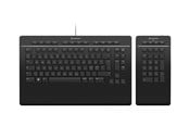 Tangentbord - 3Dconnexion Keyboard Pro with Numpad - keyboard and numeric pad set - QWERTY - Nordic - Tastatur & Numerisk set - Nordisk - Svart - 3DX-700094